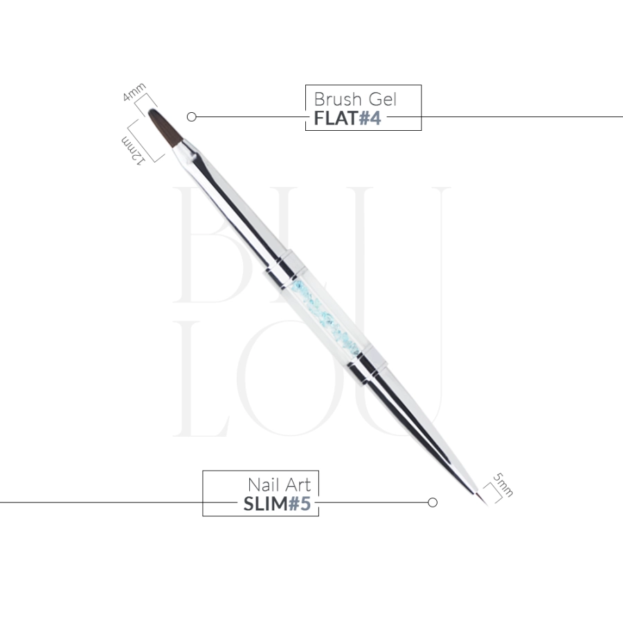 Gel Brush Flat #4 - Nail Art Slim #5 01.webp