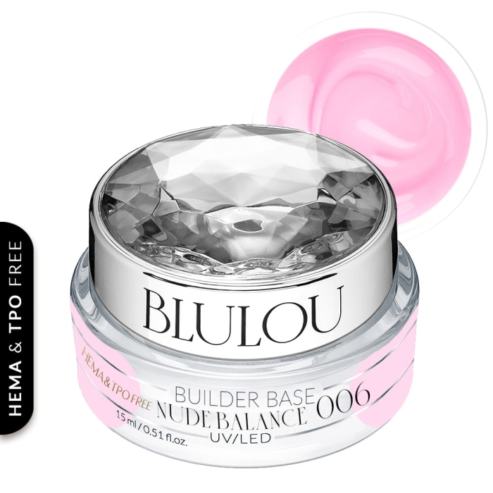 Nude Balance Builder Base 006 15ml - baza budująca - do naturalnych paznokci i przedłużania 