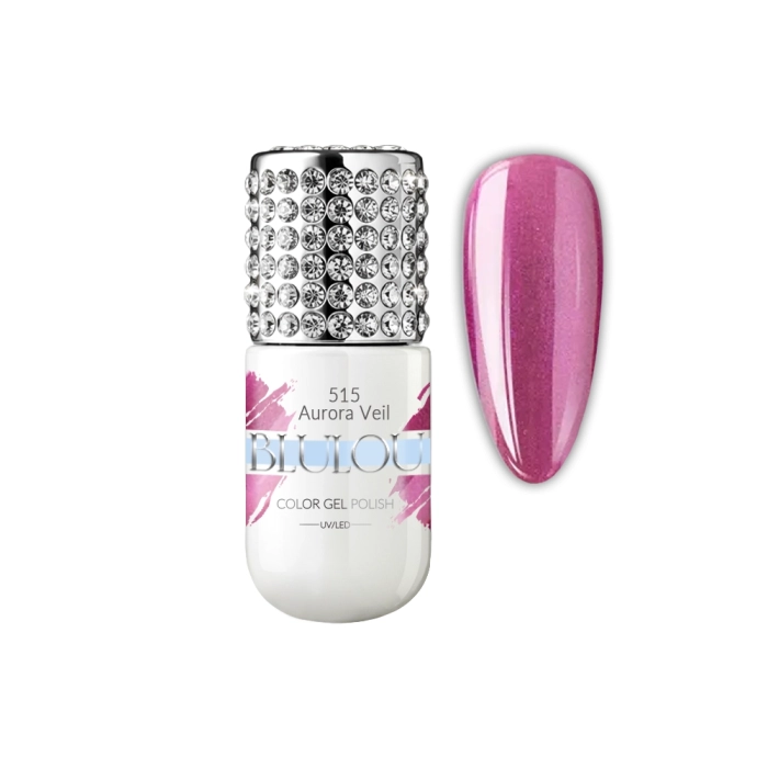 Lakier hybrydowy BluLou 9ml - Aurora Veil 515