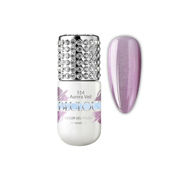 Lakier hybrydowy BluLou 9ml - Aurora Veil 514