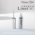 Modena Nails Professional Biały żel do malowania końcówek french z pędzelkiem - French Liner Gel 8ml