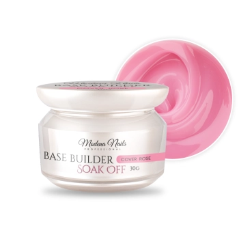 Modena Nails Base Builder Soak Off - Cover Rose 30g - baza budująca - do naturalnych paznokci i przedłużania 