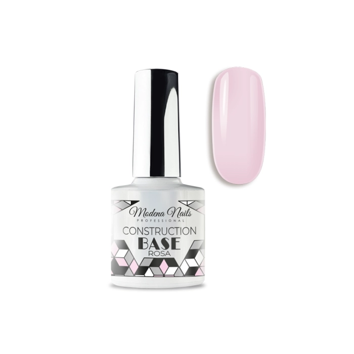 Modena Nails Base Construction Rosa 7,3 ml - baza budująca - do naturalnych paznokci i przedłużania