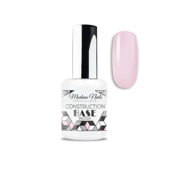 Modena Nails Base Construction Rosa 15 ml - baza budująca - do naturalnych paznokci i przedłużania 